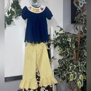 Smocked lion king set Classic southern smocks size 4